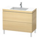 Duravit Waschtischunterschrank c-bonded L-Cube 100x48cm, 1 HL, med. Ei, 2 Ausz., steh.-1