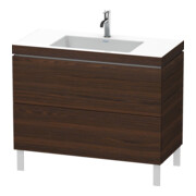 Duravit Waschtischunterschrank c-bonded L-Cube 100x48cm, 1 HL, N geb., 2 Ausz., steh.