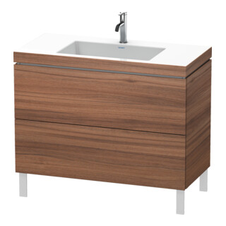 Duravit Waschtischunterschrank c-bonded L-Cube 100x48cm, 1 HL, N Nat, 2 Ausz., steh.