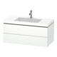 Duravit Waschtischunterschrank c-bonded L-Cube 100x48cm, 1 HL, w matt, 2 Schub., wandhängend-1