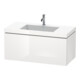Duravit Waschtischunterschrank c-bonded L-Cube 100x48cm, 1 HL, we. hgl, 1 Ausz., wandhängend-1