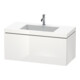 Duravit Waschtischunterschrank c-bonded L-Cube 100x48cm, 1 HL, we. hgl, 1 Ausz., wandhängend-1