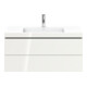 Duravit Waschtischunterschrank c-bonded L-Cube 100x48cm, 1 HL, we. hgl, 2 Schub., wandhängend