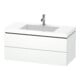 Duravit Waschtischunterschrank c-bonded L-Cube 100x48cm, 1 HL, we. ma, 2 Schub., wandhängend-1