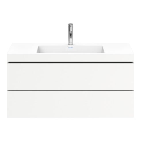 Duravit Waschtischunterschrank c-bonded L-Cube 100x48cm, 1 HL, we. ma, 2 Schub., wandhängend