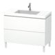 Duravit Waschtischunterschrank c-bonded L-Cube 100x48cm, 1 HL, we. matt, 2 Ausz., steh.-1