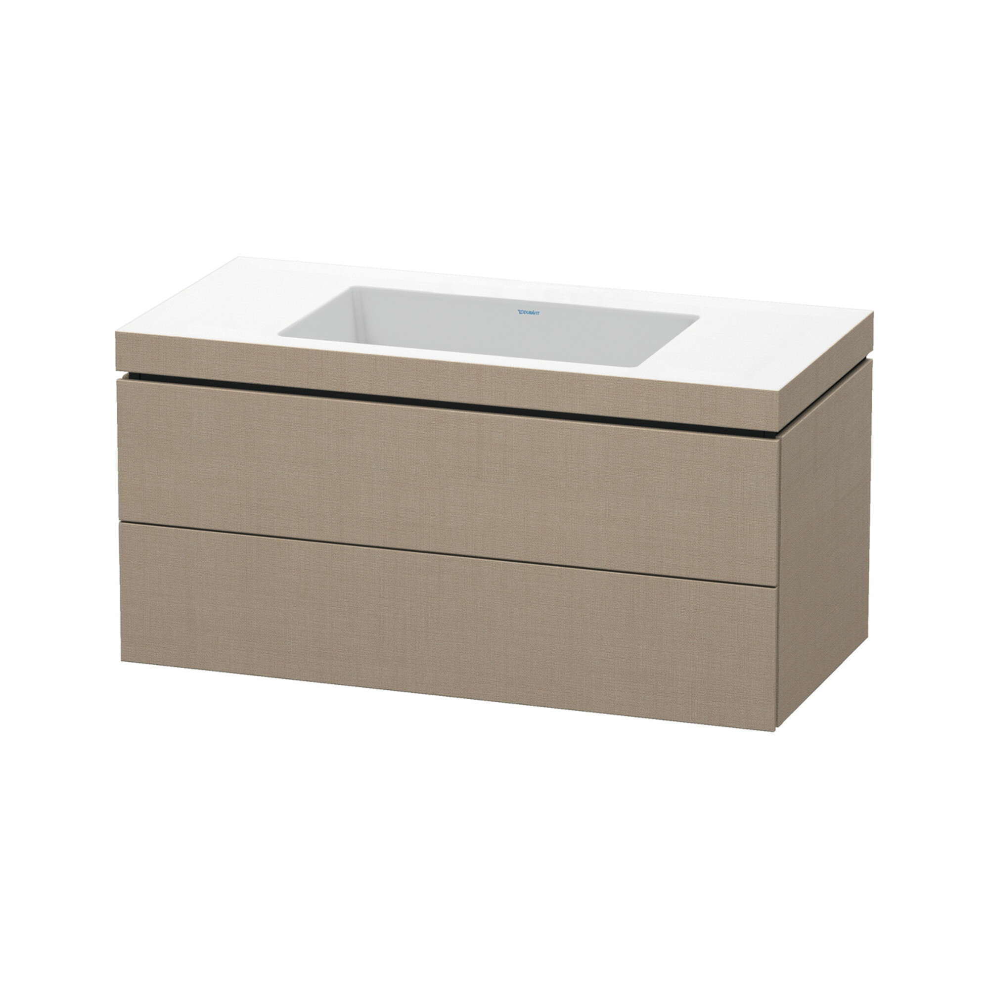 Duravit Waschtischunterschrank c-bonded L-Cube 100x48cm, o Hahnl., lei, 2 Schub., wandhängend