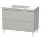 Duravit Waschtischunterschrank c-bonded L-Cube 100x48cm, o HL, bg ma, 2 Ausz., steh.-1