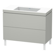 Duravit Waschtischunterschrank c-bonded L-Cube 100x48cm, o HL, bg ma, 2 Ausz., steh.