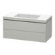 Duravit Waschtischunterschrank c-bonded L-Cube 100x48cm, o HL, bg ma, 2 Schub., wandhängend-1