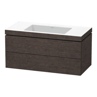 Duravit Waschtischunterschrank c-bonded L-Cube 100x48cm, o HL, E d ge, 2 Schub., wandhängend