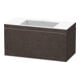 Duravit Waschtischunterschrank c-bonded L-Cube 100x48cm, o HL, E d geb., 1 Ausz., wandhängend-1
