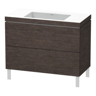 Duravit Waschtischunterschrank c-bonded L-Cube 100x48cm, o HL, E d geb., 2 Ausz., steh.