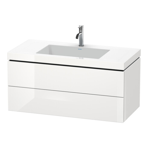 Duravit Waschtischunterschrank c-bonded L-Cube 100x48cm, o HL, E marm., 2 Schub., wandhängend