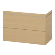 Duravit Waschtischunterschrank c-bonded L-Cube 100x48cm, o HL, E N, 2 Ausz., bodensteh.