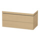 Duravit Waschtischunterschrank c-bonded L-Cube 100x48cm, o. HL, Ei natur, 2 Schubkästen-1