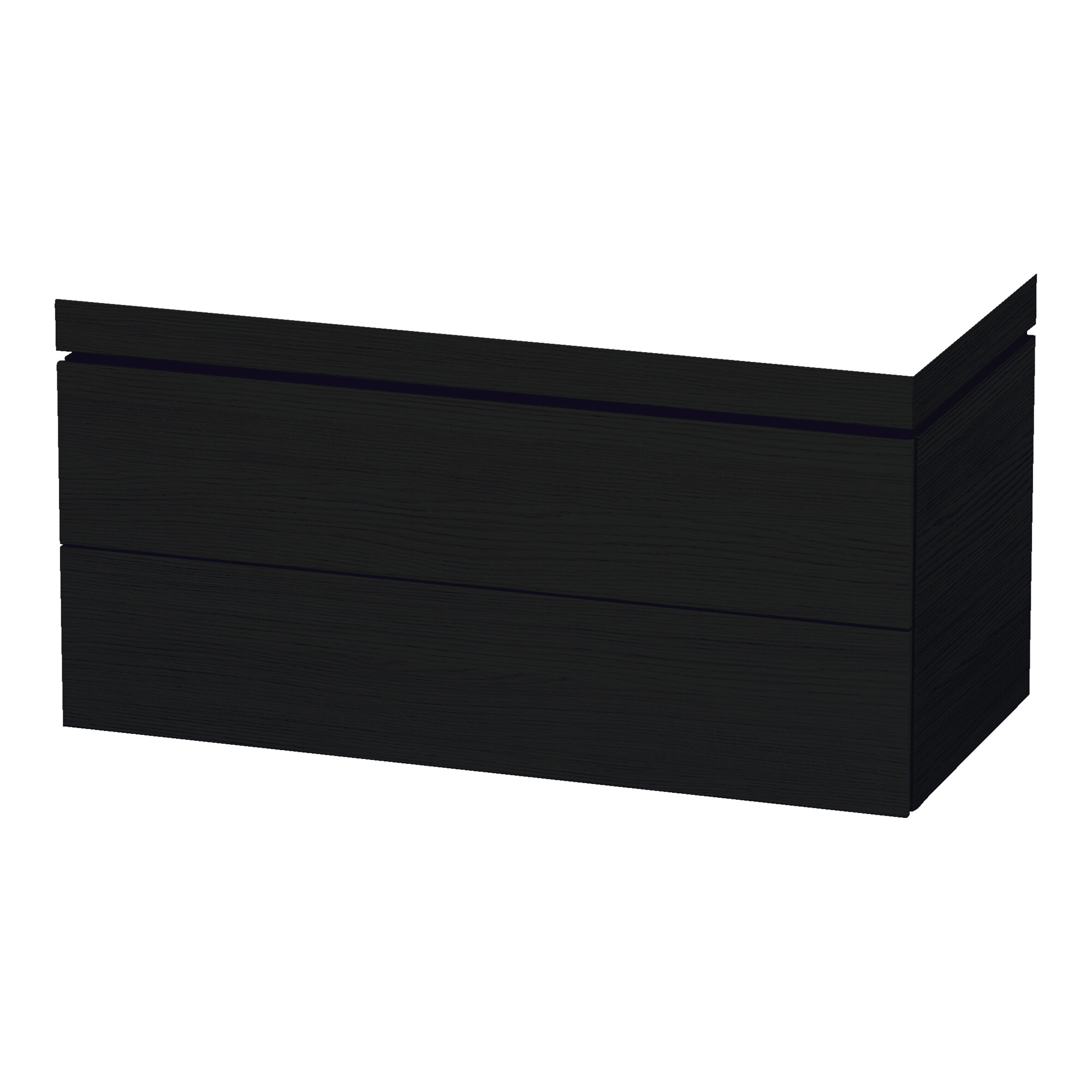 Duravit Waschtischunterschrank c-bonded L-Cube 100x48cm, o. HL, Ei sw, 2 Schubkästen