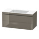 Duravit Waschtischunterschrank c-bonded L-Cube 100x48cm, o HL, f G hgl, 2 Schub., wandhängend-1