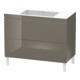 Duravit Waschtischunterschrank c-bonded L-Cube 100x48cm, o HL, f Gr hgl, 2 Ausz., steh.-1