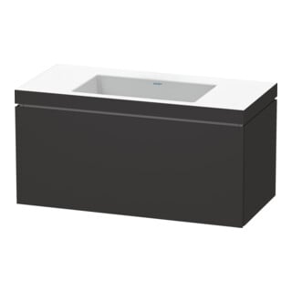 Duravit Waschtischunterschrank c-bonded L-Cube 100x48cm, o HL, gra matt, 1 Ausz., wandhängend