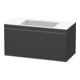 Duravit Waschtischunterschrank c-bonded L-Cube 100x48cm, o HL, graph ma, 1 Ausz., wandhängend-1