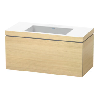 Duravit Waschtischunterschrank c-bonded L-Cube 100x48cm, o HL, med. Ei, 1 Ausz., wandhängend