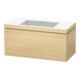 Duravit Waschtischunterschrank c-bonded L-Cube 100x48cm, o HL, med. Ei, 1 Ausz., wandhängend-1