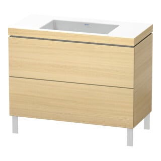Duravit Waschtischunterschrank c-bonded L-Cube 100x48cm, o HL, med. Ei, 2 Ausz., steh.
