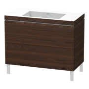 Duravit Waschtischunterschrank c-bonded L-Cube 100x48cm, o HL, N geb., 2 Ausz., steh.