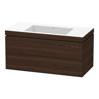 Duravit Waschtischunterschrank c-bonded L-Cube 100x48cm, o HL, N geb., 2 Schub., wandhängend