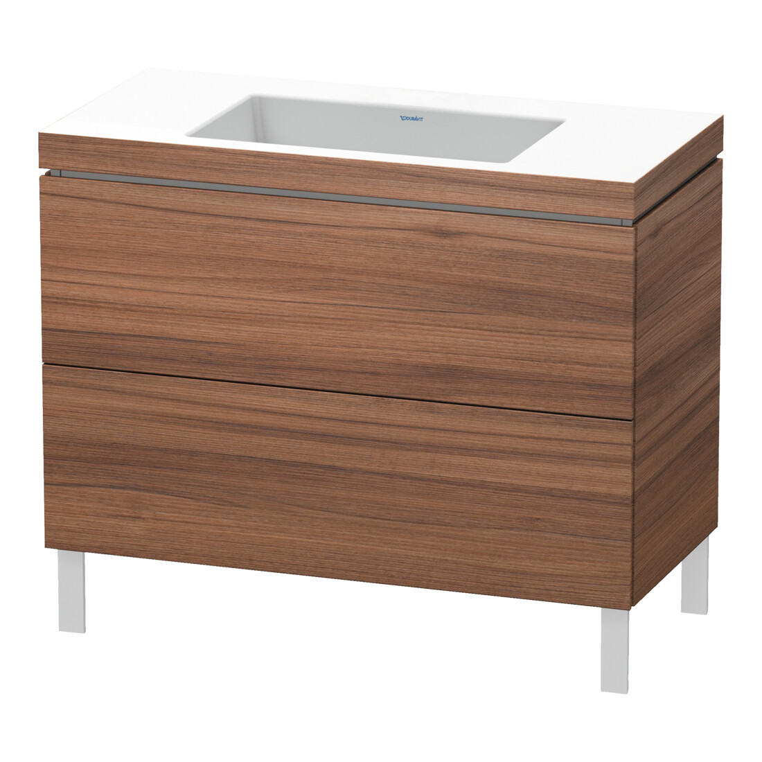 Duravit Waschtischunterschrank c-bonded L-Cube 100x48cm, o HL, N Nat, 2 Ausz., steh.