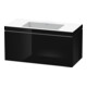 Duravit Waschtischunterschrank c-bonded L-Cube 100x48cm, o HL, sw hgl, 1 Ausz., wandhängend-1