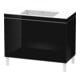 Duravit Waschtischunterschrank c-bonded L-Cube 100x48cm, o HL, sw hgl, 2 Ausz., steh.-1