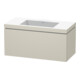 Duravit Waschtischunterschrank c-bonded L-Cube 100x48cm, o HL, Tau ma, 1 Ausz., wandhängend-1