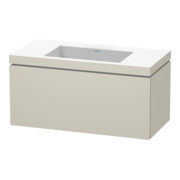 Duravit Waschtischunterschrank c-bonded L-Cube 100x48cm, o HL, Tau ma, 1 Ausz., wandhängend