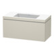 Duravit Waschtischunterschrank c-bonded L-Cube 100x48cm, o HL, Tau matt, 1 Ausz., wandhängend-1