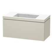 Duravit Waschtischunterschrank c-bonded L-Cube 100x48cm, o HL, Tau matt, 1 Ausz., wandhängend