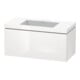 Duravit Waschtischunterschrank c-bonded L-Cube 100x48cm, o HL, we. hgl, 1 Ausz., wandhängend-1