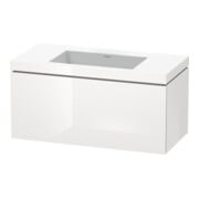 Duravit Waschtischunterschrank c-bonded L-Cube 100x48cm, o HL, we. hgl, 1 Ausz., wandhängend