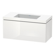 Duravit Waschtischunterschrank c-bonded L-Cube 100x48cm, o HL, we. hgl, 1 Ausz., wandhängend