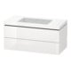 Duravit Waschtischunterschrank c-bonded L-Cube 100x48cm, o HL, we. hgl, 2 Schub., wandhängend-1