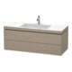 Duravit Waschtischunterschrank c-bonded L-Cube 120x48cm, 1 Hahnl., lei, 2 Schub., wandhängend-1