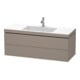 Duravit Waschtischunterschrank c-bonded L-Cube 120x48cm, 1 HL, bas. ma, 2 Schub., wandhängend-1