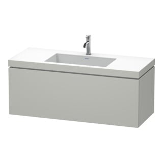 Duravit Waschtischunterschrank c-bonded L-Cube 120x48cm, 1 HL, bg ma, 1 Ausz., wandhängend
