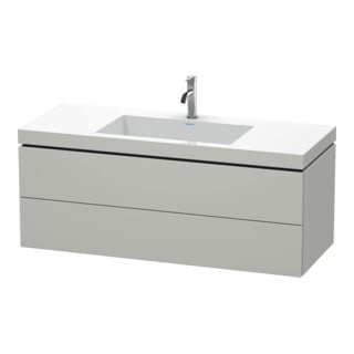 Duravit Waschtischunterschrank c-bonded L-Cube 120x48cm, 1 HL, bg ma, 2 Schub., wandhängend