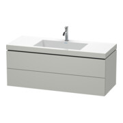 Duravit Waschtischunterschrank c-bonded L-Cube 120x48cm, 1 HL, bg ma, 2 Schub., wandhängend