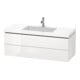 Duravit Waschtischunterschrank c-bonded L-Cube 120x48cm, 1 HL, E d ge, 2 Schub., wandhängend-5