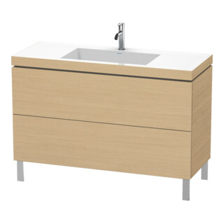 Duravit Waschtischunterschrank c-bonded L-Cube 120x48cm, 1 HL, E N, 2 Ausz., bodensteh.