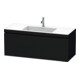 Duravit Waschtischunterschrank c-bonded L-Cube 120x48cm, 1 HL, Eiche schwarz, 1 Auszug-1