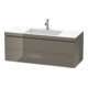 Duravit Waschtischunterschrank c-bonded L-Cube 120x48cm, 1 HL, f G hgl, 2 Schub., wandhängend-1